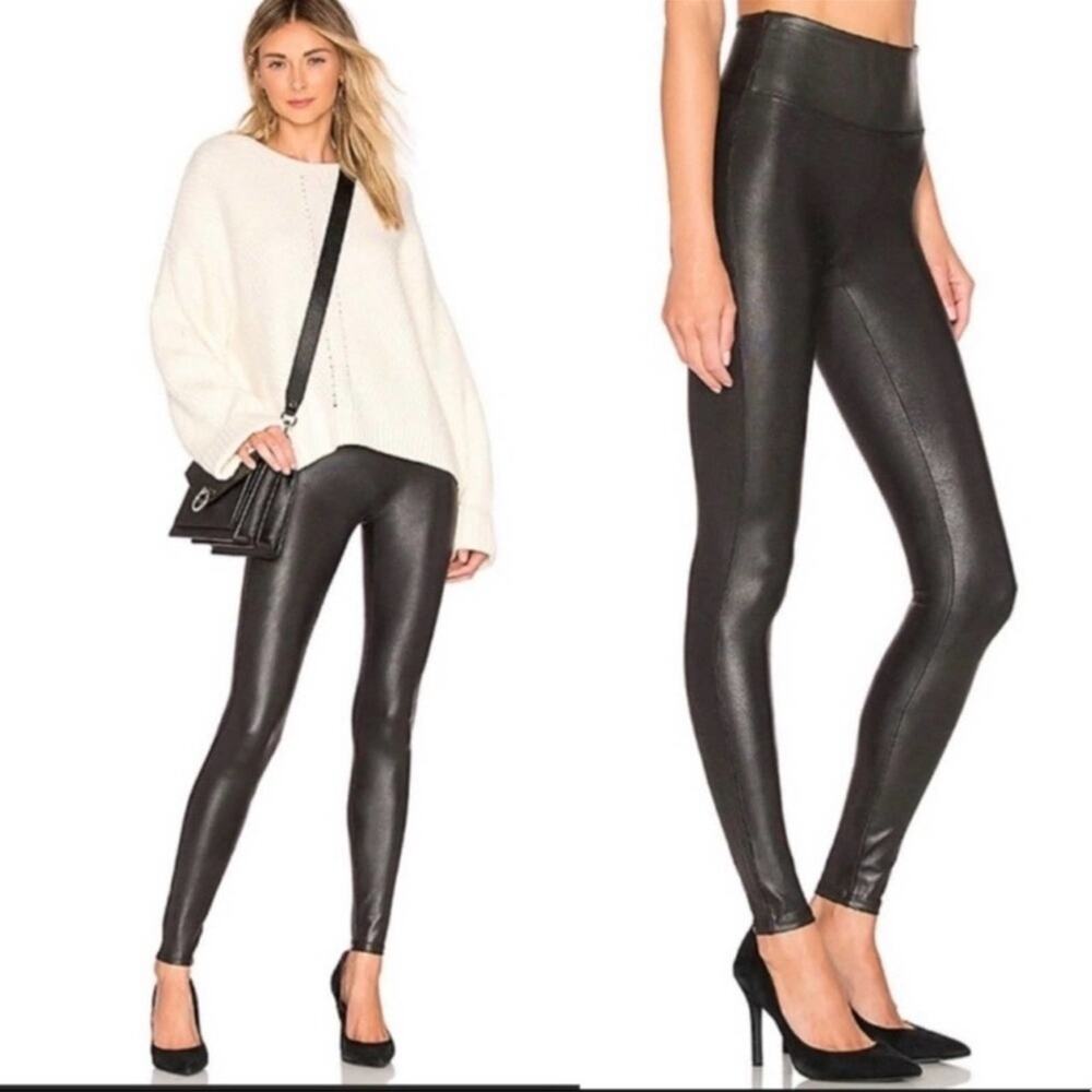 Spanx | Faux Leather Black Leggings